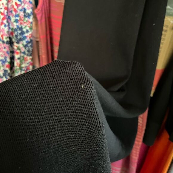 Rebecca Taylor NWT Black Compact Stretch Knotted Back Column Dress XL - Picture 13 of 13